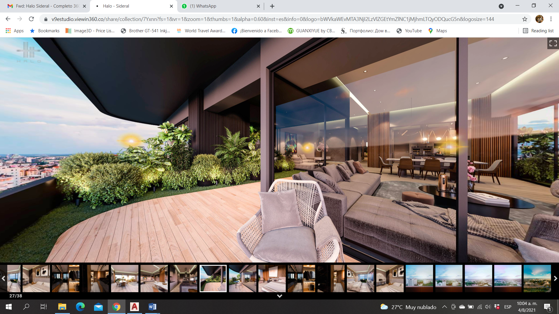 Apartamento desde balcon