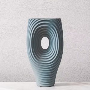 Circle pattern vase-Gray A FA-D21059A