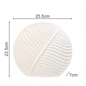Florero Hojarasca  Blanco Grande HP314