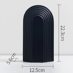 Florero Arcadia Negro HPC715B