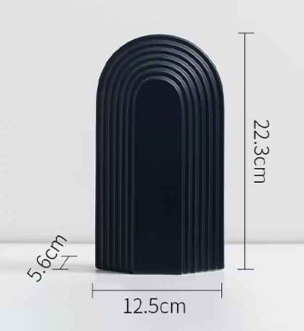 Florero Arcadia Negro HPC715B