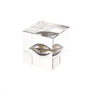 Square plant resin ornament F FC-SZ22042F